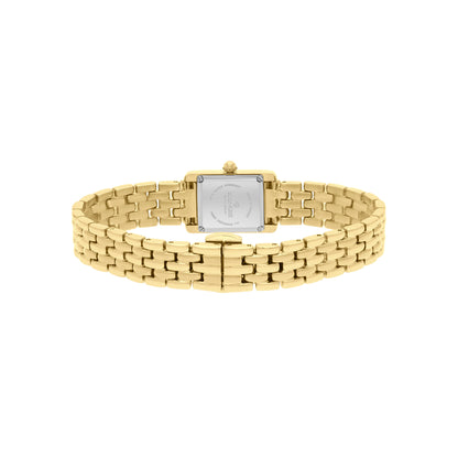 Gold Plated Rectangle Quartz Beaumont Ladies Watch