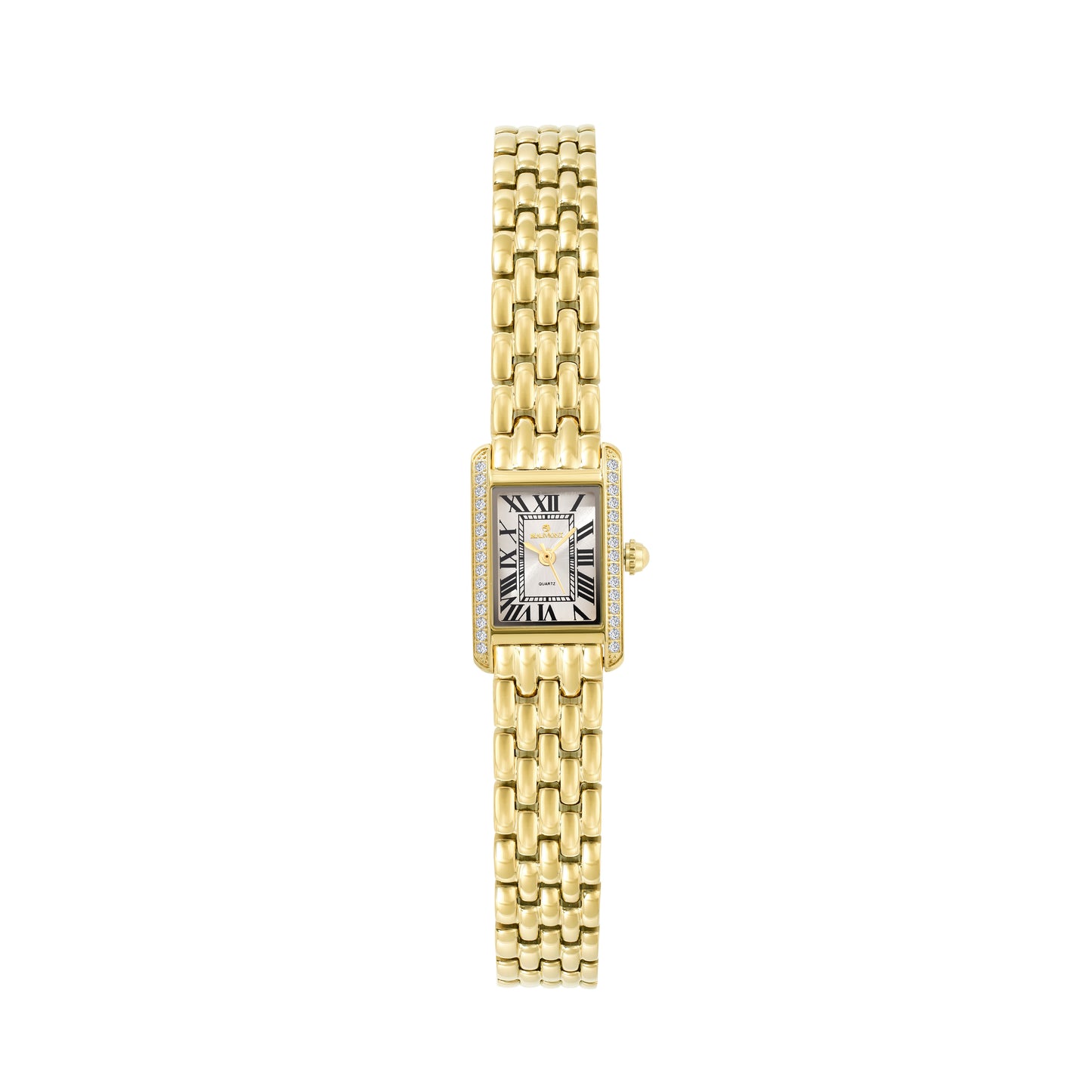 Gold Plated Rectangle Quartz Beaumont Ladies Watch