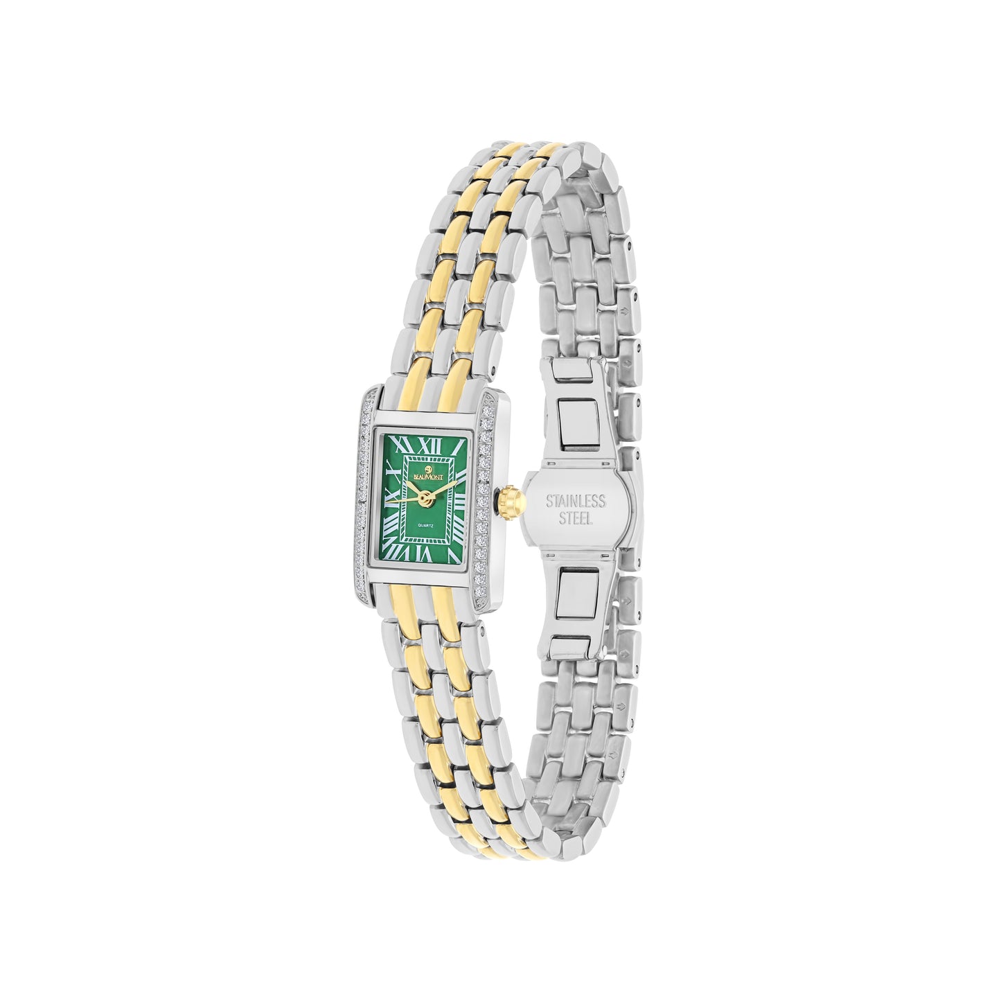 Green Rectangle Quartz Beaumont Ladies Watch