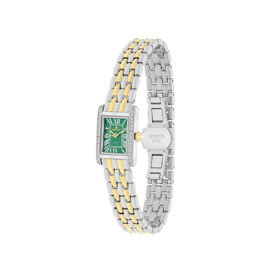 Green Rectangle Quartz Beaumont Ladies Watch
