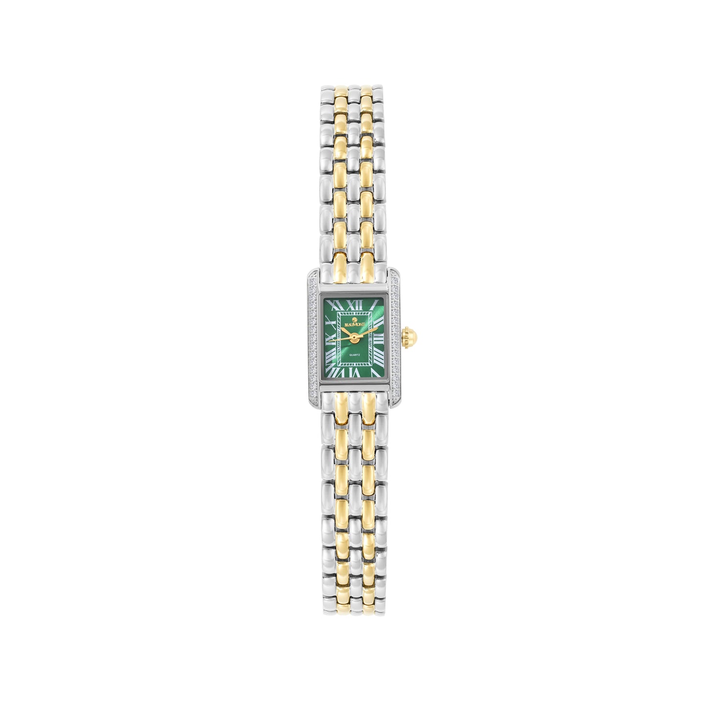 Green Rectangle Quartz Beaumont Ladies Watch