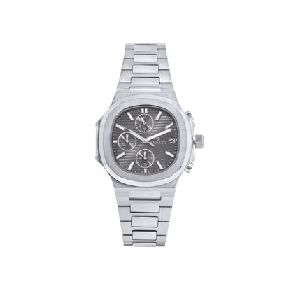 Grey & Stainless Steel Quartz-Chronograph movement Beaumont Gents Watch