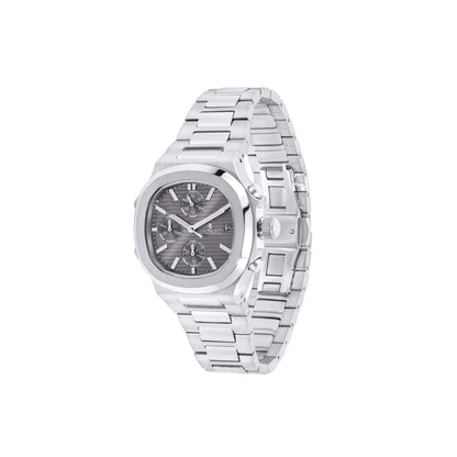 Grey & Stainless Steel Quartz-Chronograph movement Beaumont Gents Watch