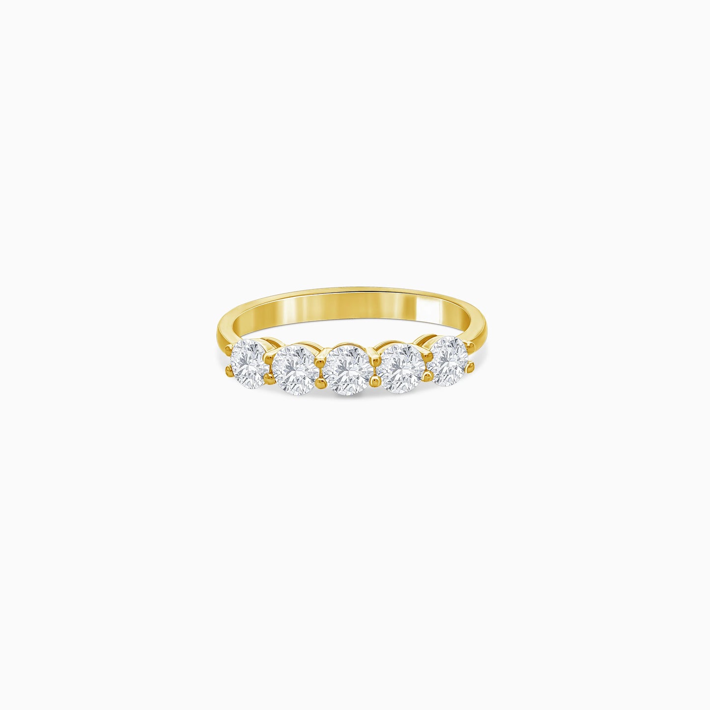 18k yellow gold solitaire eternity diamond ring – solitaire collection