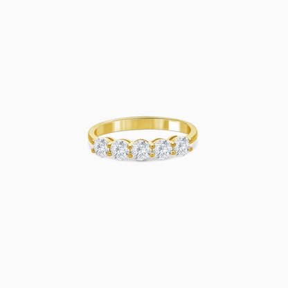 18k yellow gold solitaire eternity diamond ring – solitaire collection