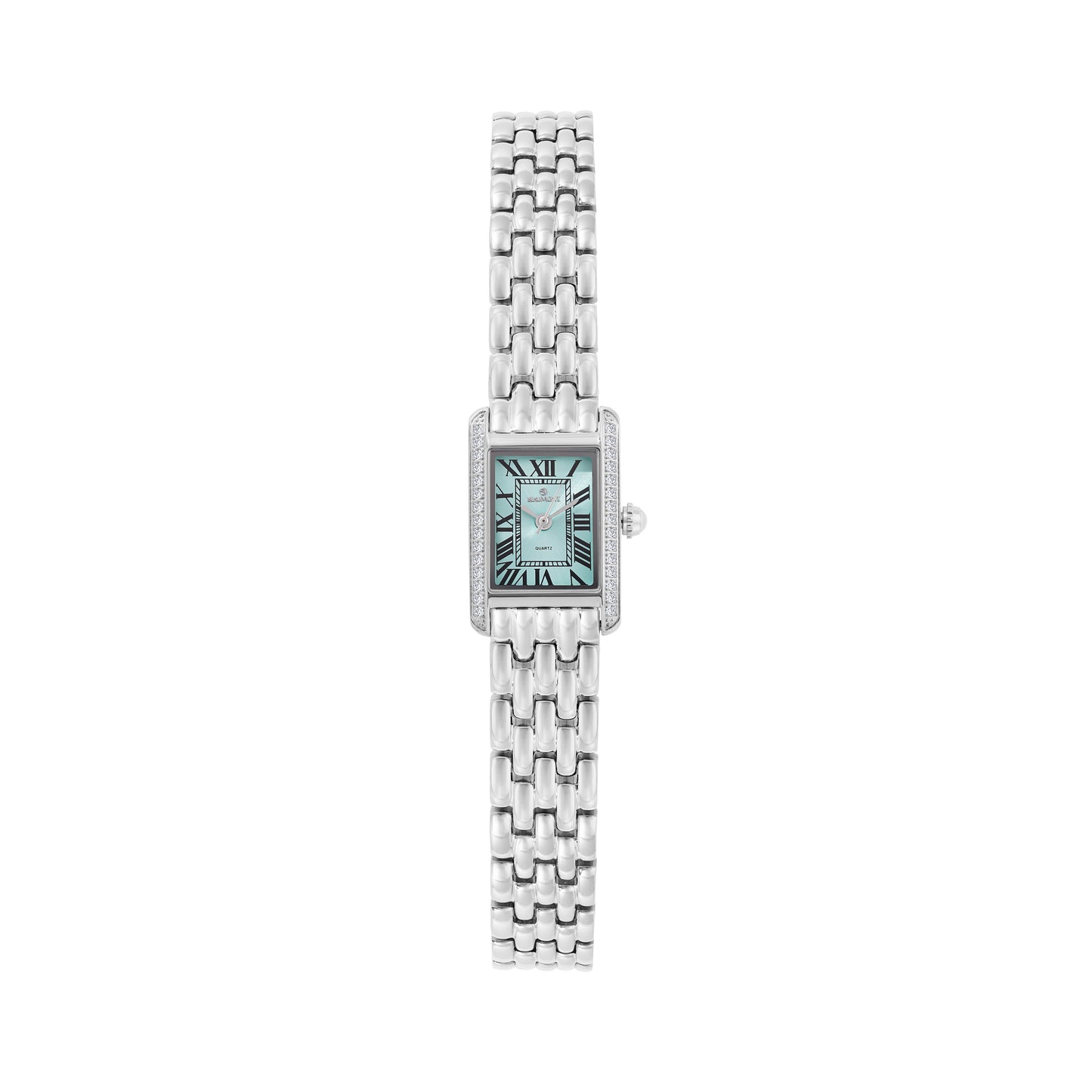 Light Green Rectangle Quartz Beaumont Ladies Watch