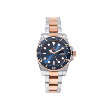 Blue & Rose Gold Stainless Steel Quartz Beaumont Gents Watch