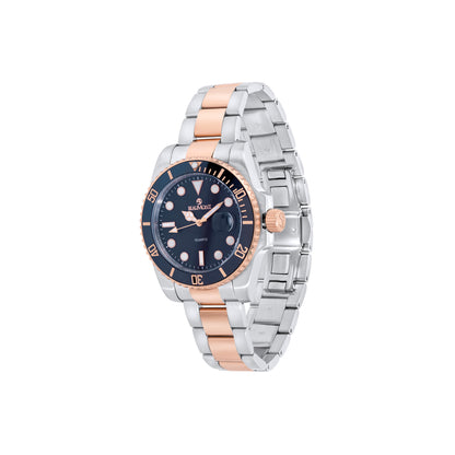Blue & Rose Gold Stainless Steel Quartz Beaumont Gents Watch
