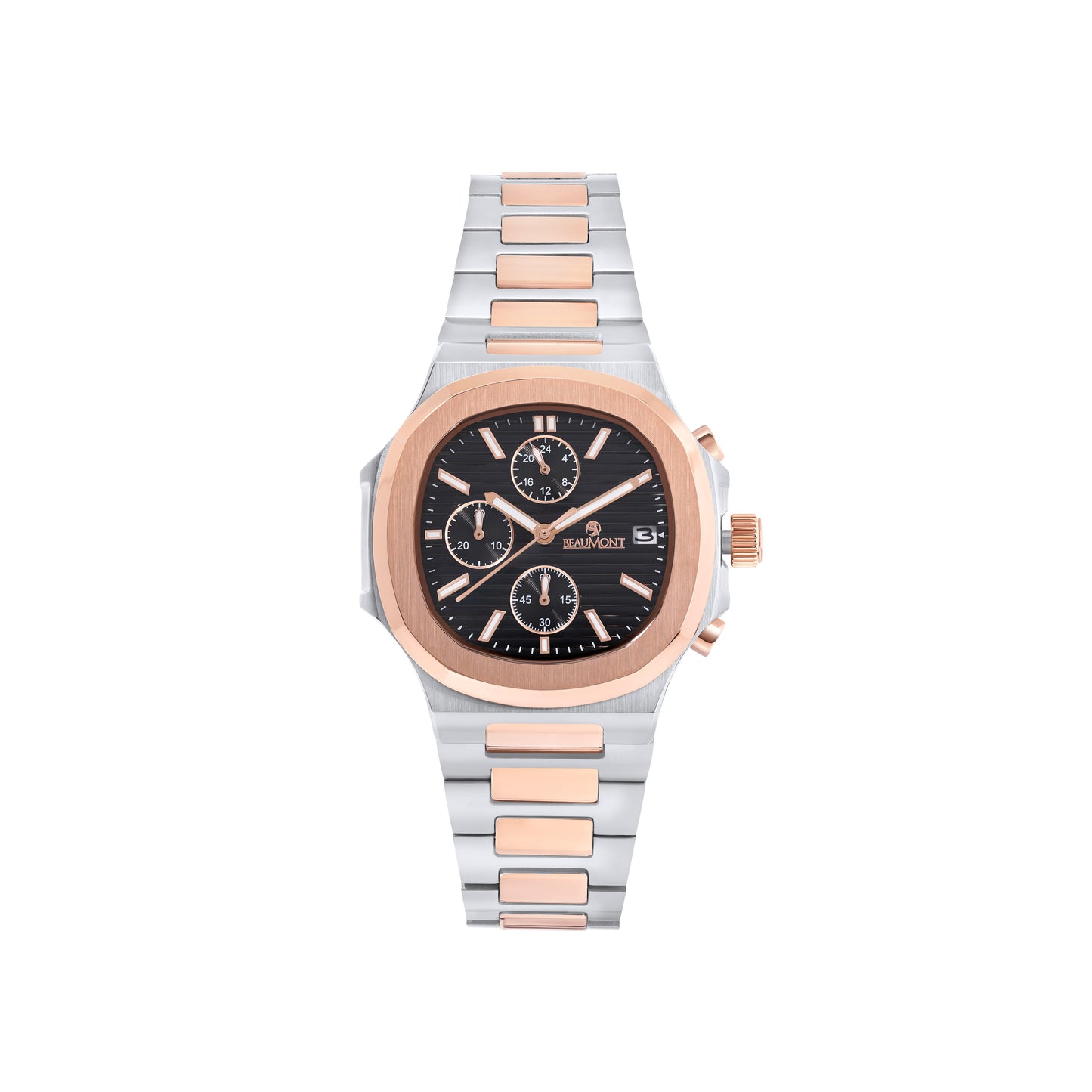 Rose & Black Quartz-Chronograph movement Beaumont Gents Watch