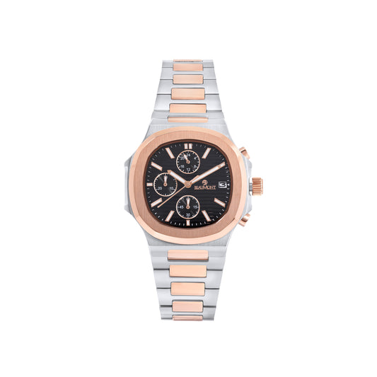 Rose & Black Quartz-Chronograph movement Beaumont Gents Watch