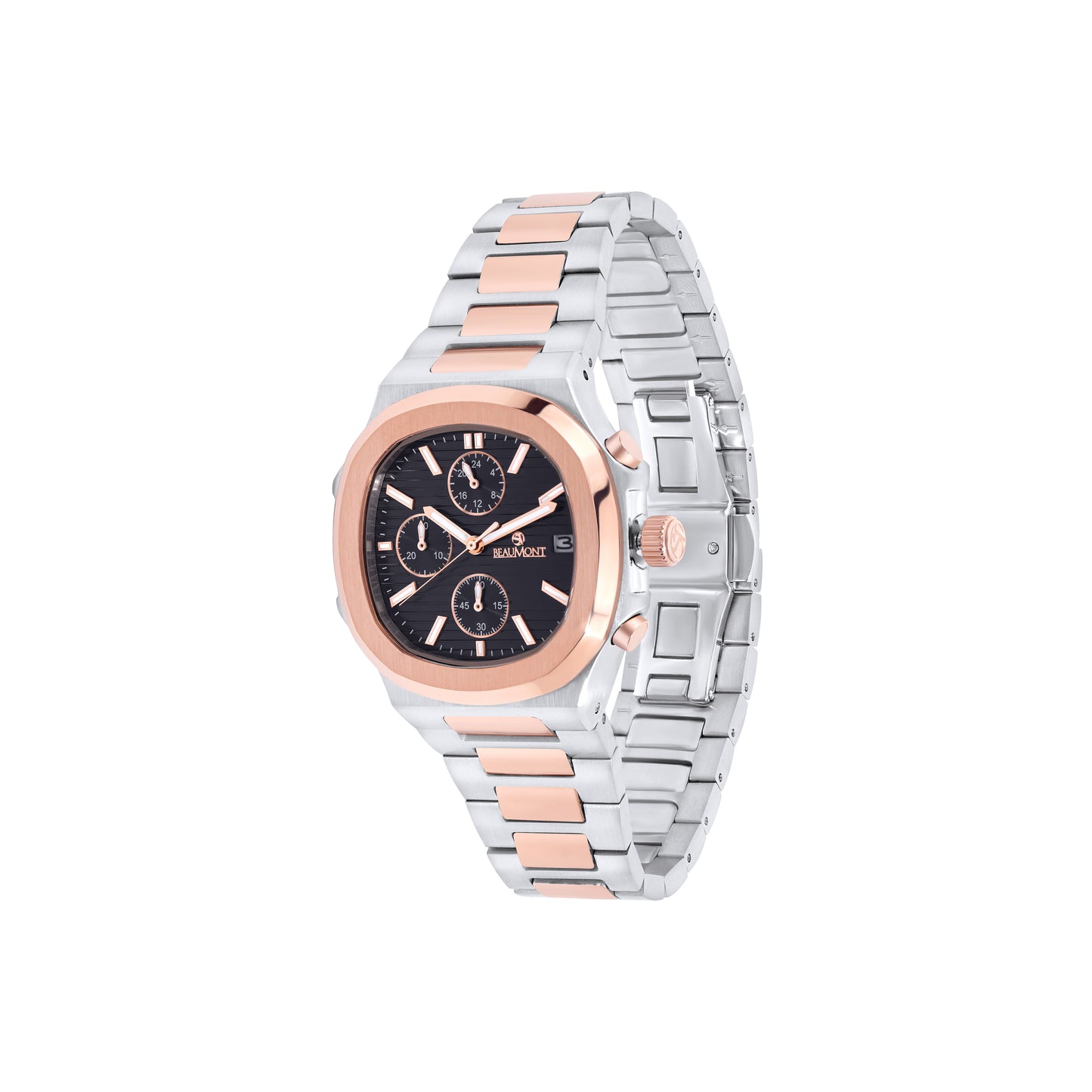 Rose & Black Quartz-Chronograph movement Beaumont Gents Watch