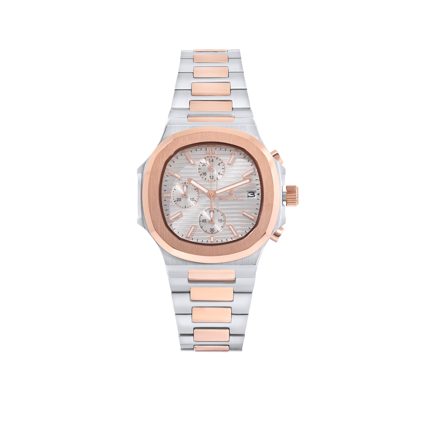 Rose & White Quartz-Chronograph movement Beaumont Gents Watch