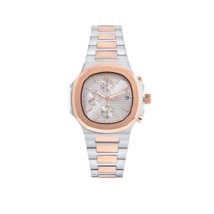 Rose & White Quartz-Chronograph movement Beaumont Gents Watch