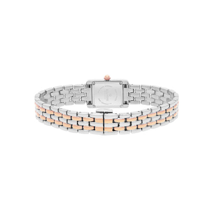 Rose & White Rectangle Quartz Beaumont Ladies Watch
