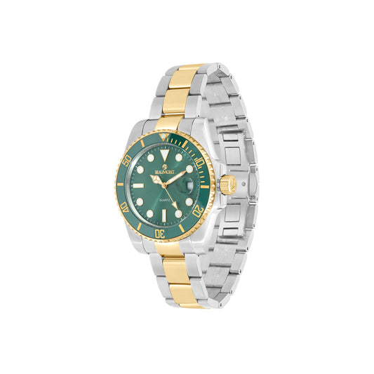 Stainless Steel & Green Quartz Beaumont Gents Watch