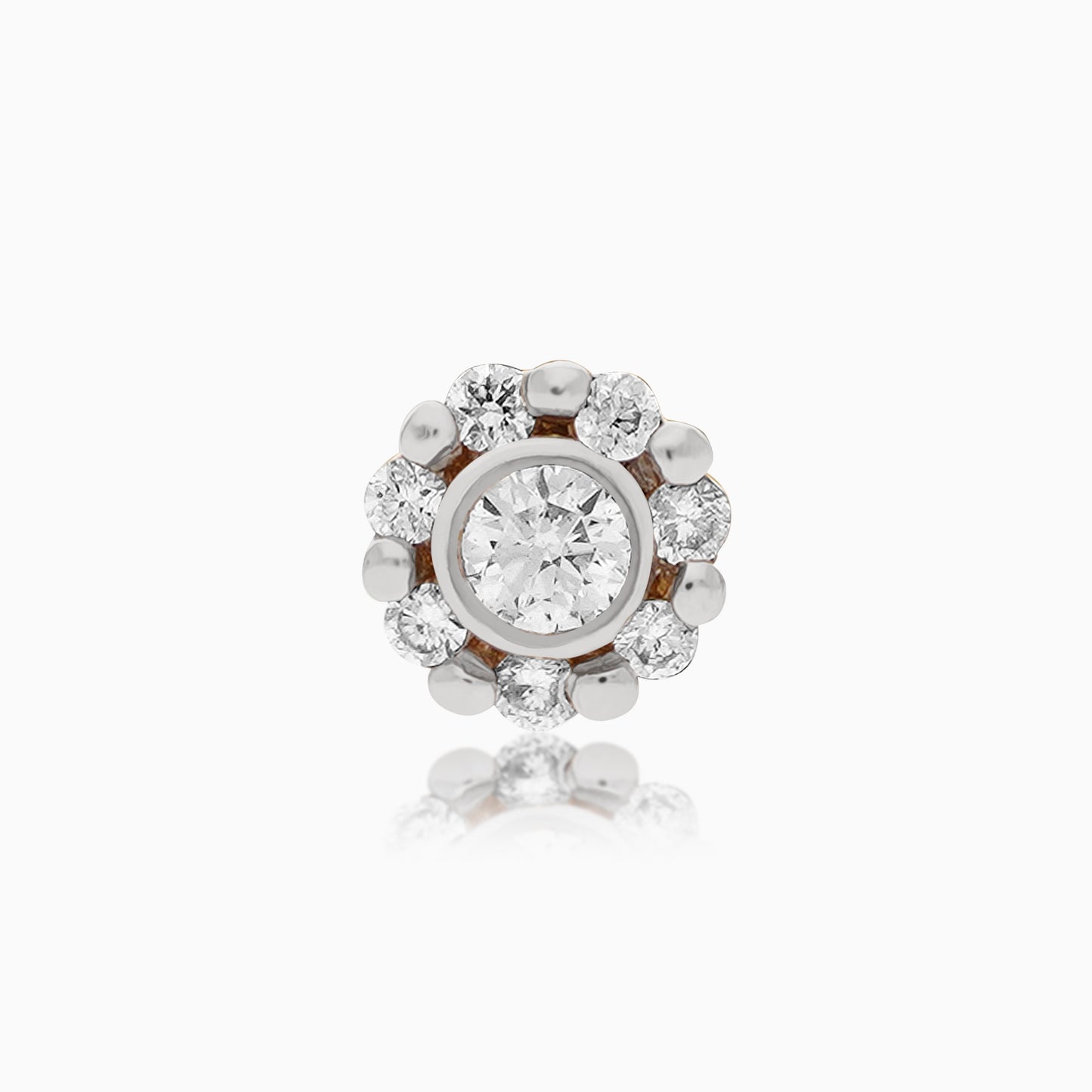 Timeless 18K Yellow Gold Nose Pin Set with Natural Diamonds