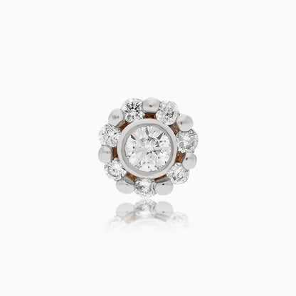 Timeless 18K Yellow Gold Nose Pin Set with Natural Diamonds