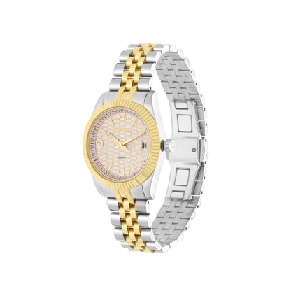 Two Tone - Gold & White Quartz Beaumont Ladies Watch
