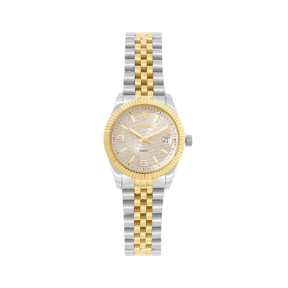 Two Tone - Gold & White Quartz Beaumont Ladies Watch