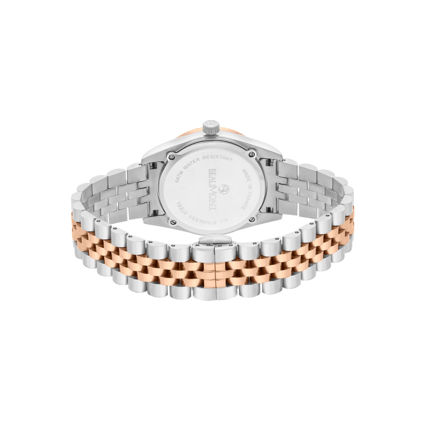 Two Tone - Rose Gold Quartz Beaumont Gents Watch