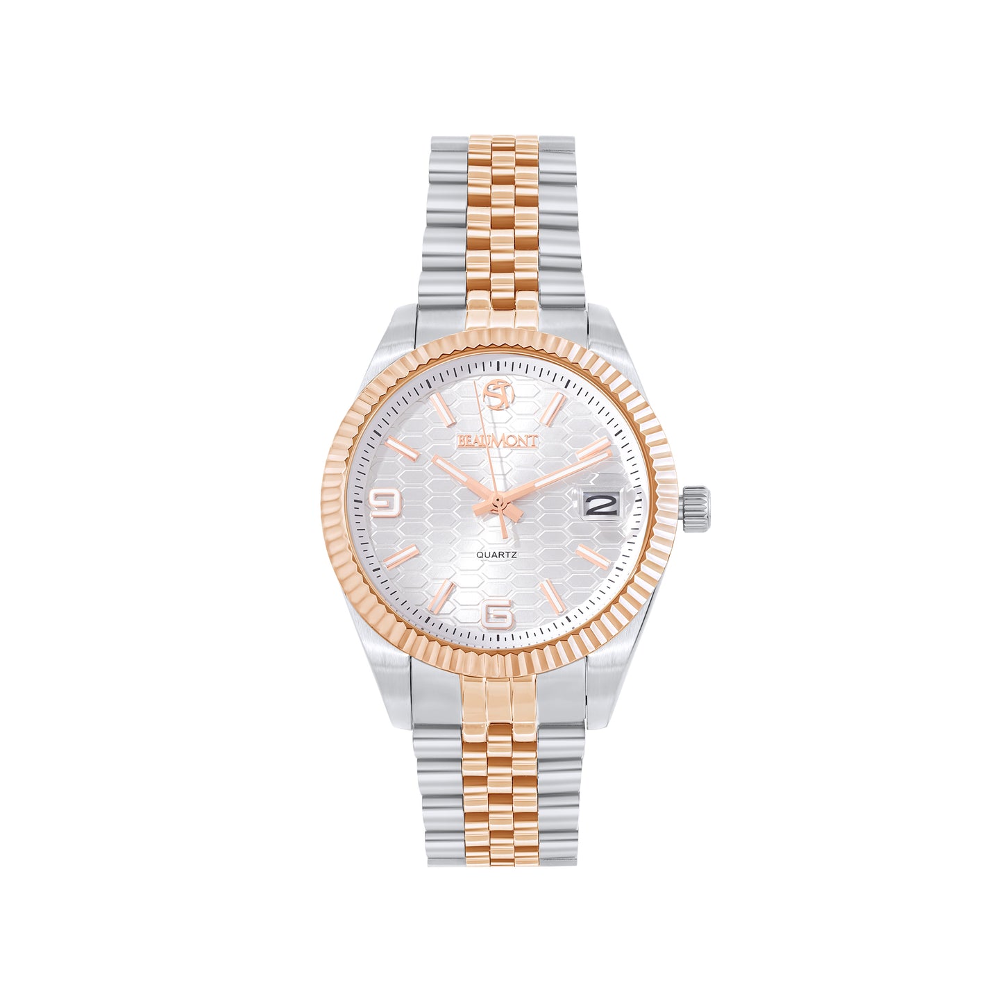 Two Tone - Rose Gold Quartz Beaumont Gents Watch