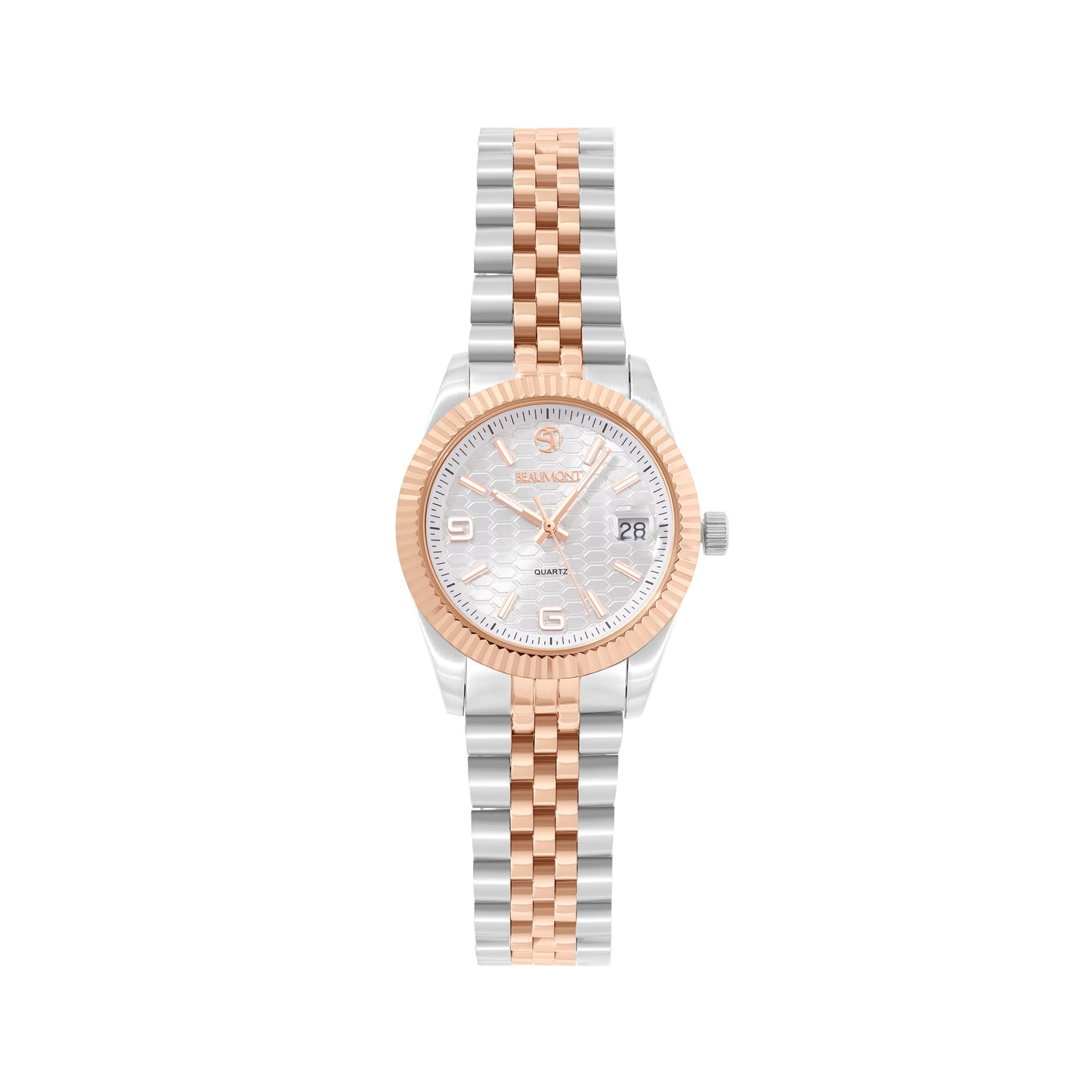 Two Tone - Rose Gold Quartz Beaumont Ladies Watch