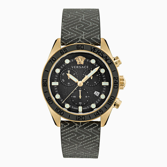 WATCH GRECA DOME CHRONO - VE6K IP2N CASE W/IPBLACK TOP RING