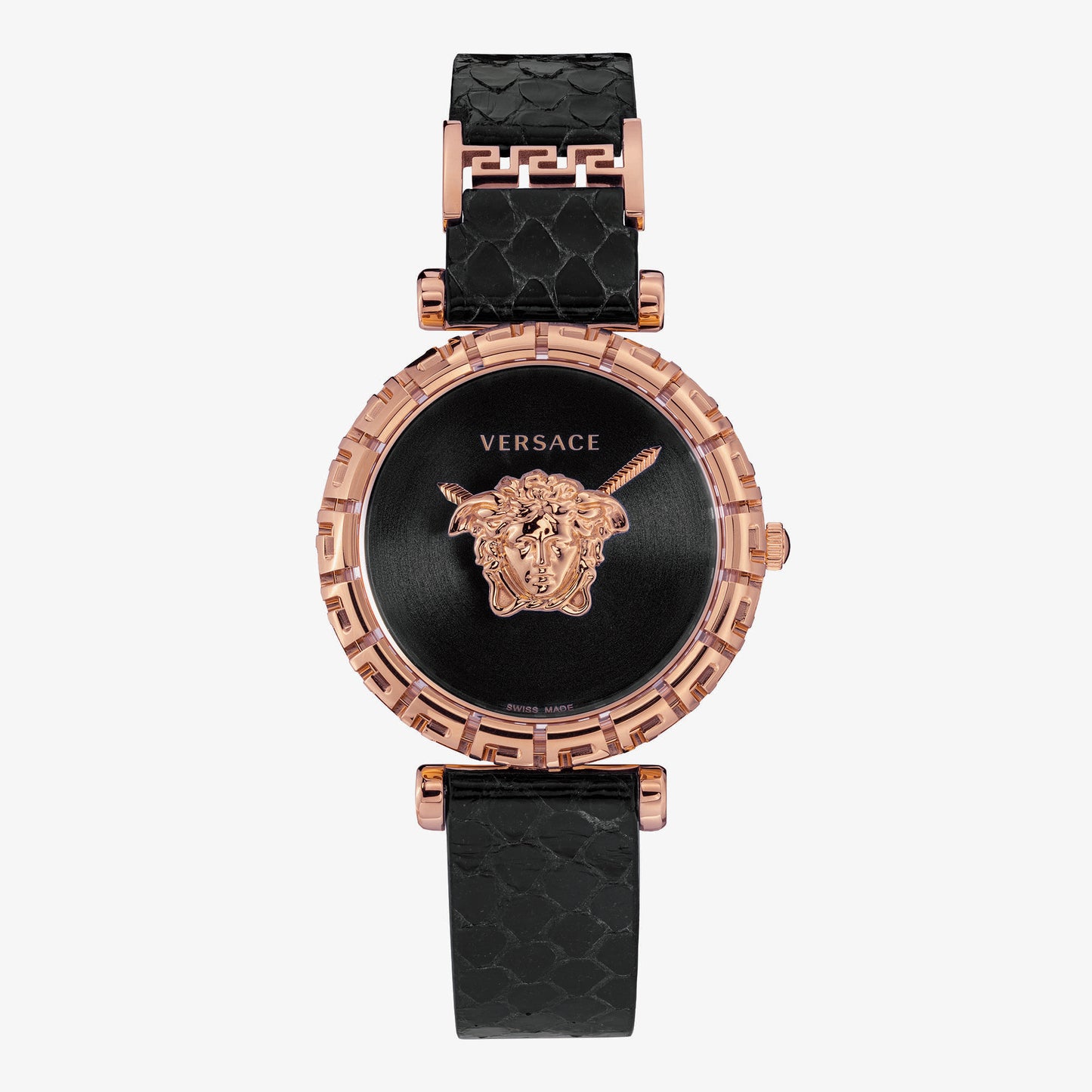 VERSACE WATCH PAL.EM.G.37MM D/BLK S/BLK IP1NBLACK ELAPHE STRAP