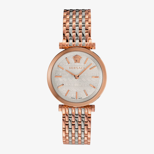VERSACE WATCH V-TWIST 36 2H D/W B/BI SS/IP5NSS AND IPRG BRACELET