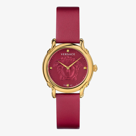VERSACE SAFETY PIN WATCH  IPCHAMP.CASE - RED DIAL - RED STRAP