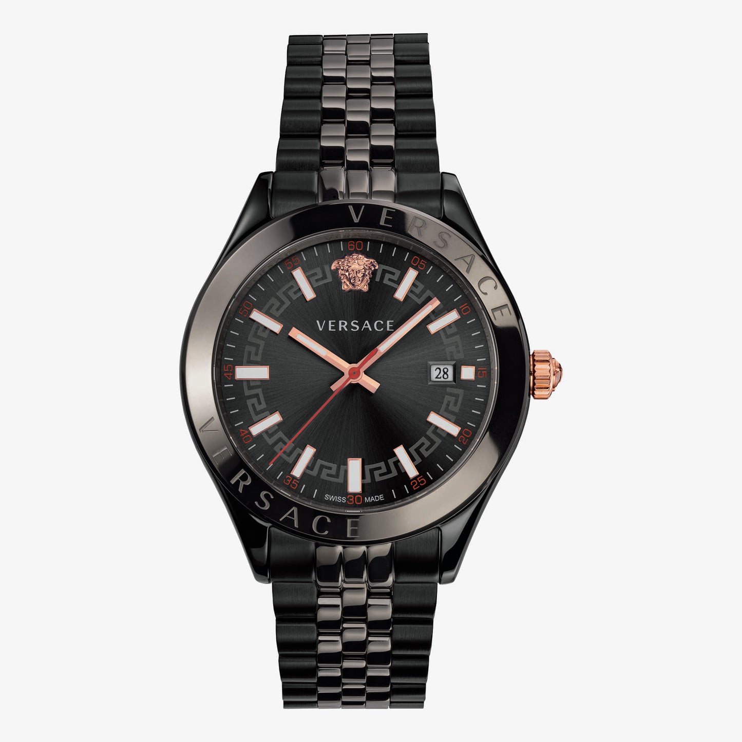 VERSACE WATCH HELLEN.42MM D/GUN B/GUN IP    IP BLACK-GUN BRACELET
