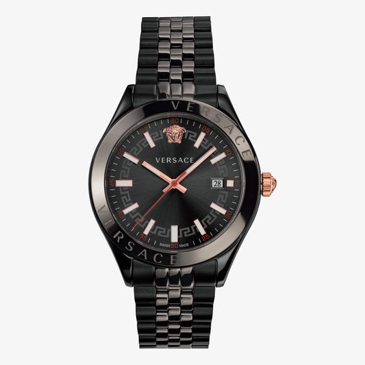 VERSACE WATCH HELLEN.42MM D/GUN B/GUN IP    IP BLACK-GUN BRACELET