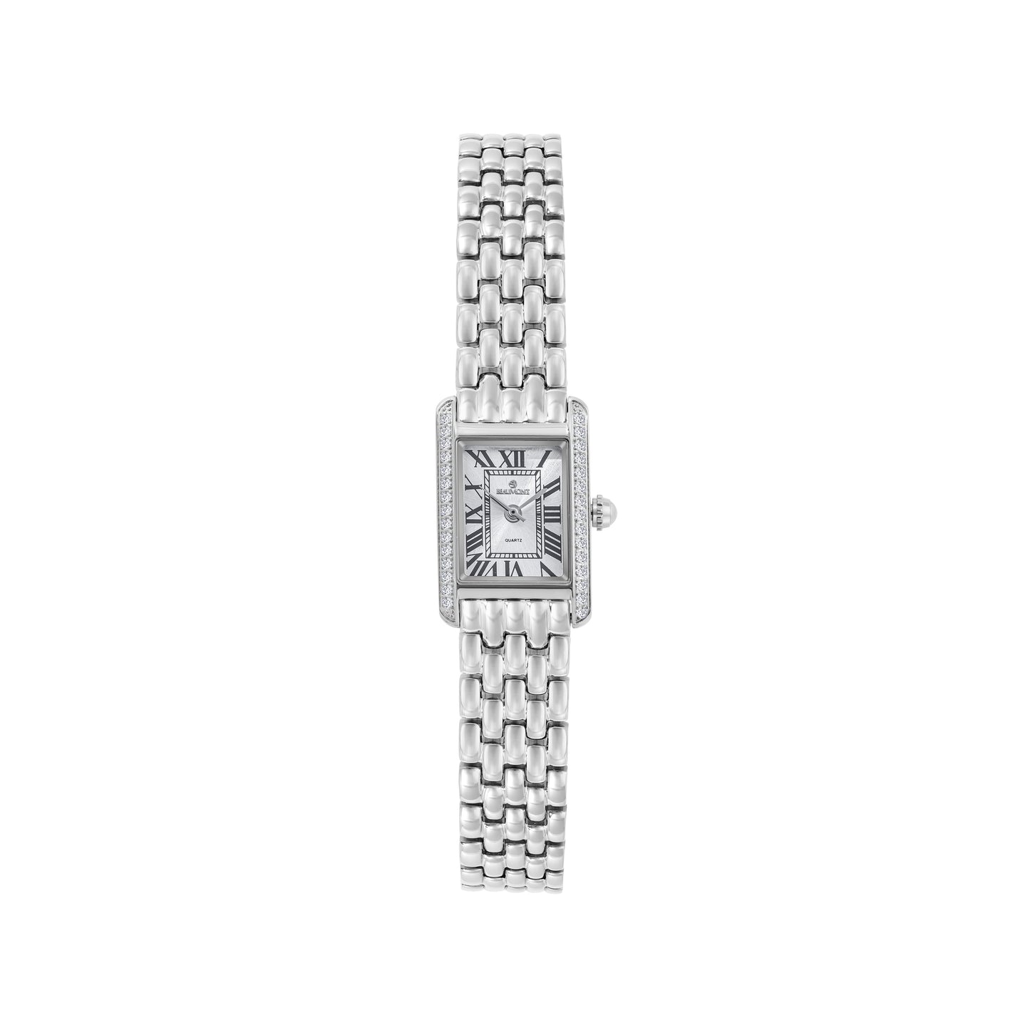 White Rectangle Quartz Beaumont Ladies Watch