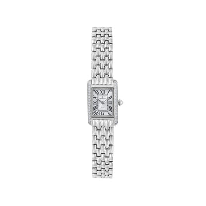 White Rectangle Quartz Beaumont Ladies Watch
