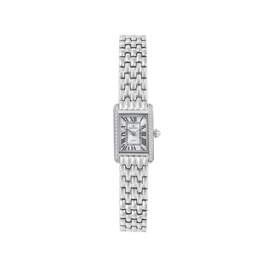 White Rectangle Quartz Beaumont Ladies Watch