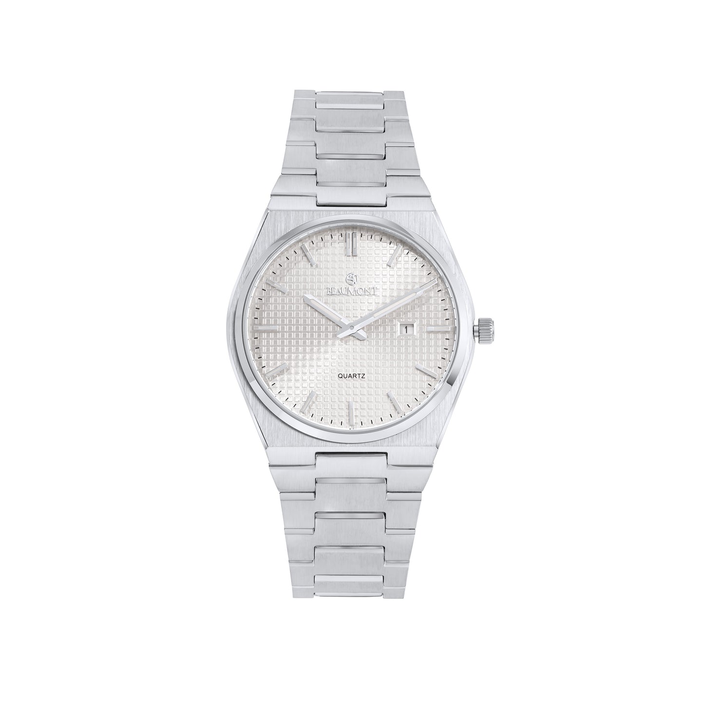 White Stainless Steel Quartz Beaumont Gents Watch