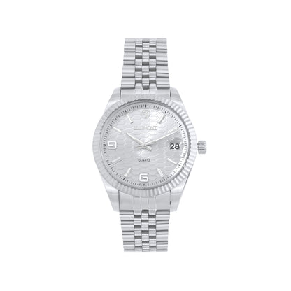 White Stainless Steel Quartz Beaumont Gents Watch