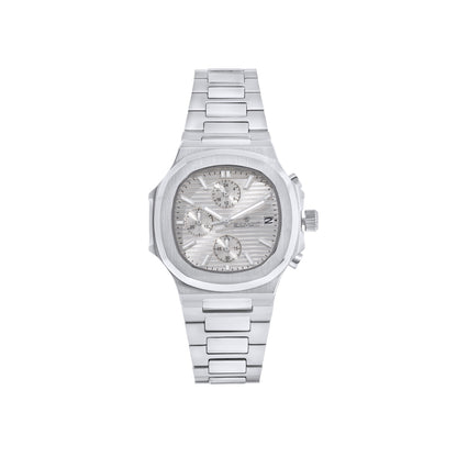 White & Stainless Steel Quartz-Chronograph movement Beaumont Gents Watch
