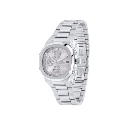 White & Stainless Steel Quartz-Chronograph movement Beaumont Gents Watch