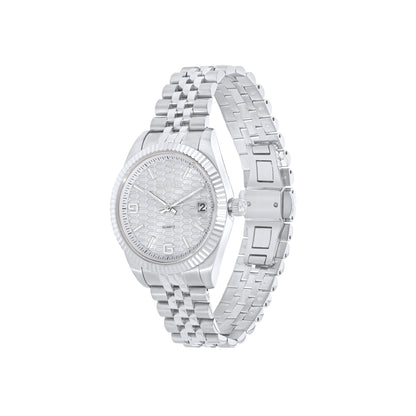 White Stainless Steel Quartz Beaumont Gents Watch
