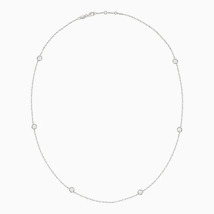Stunning 18K White Gold Diamond Necklace for Women