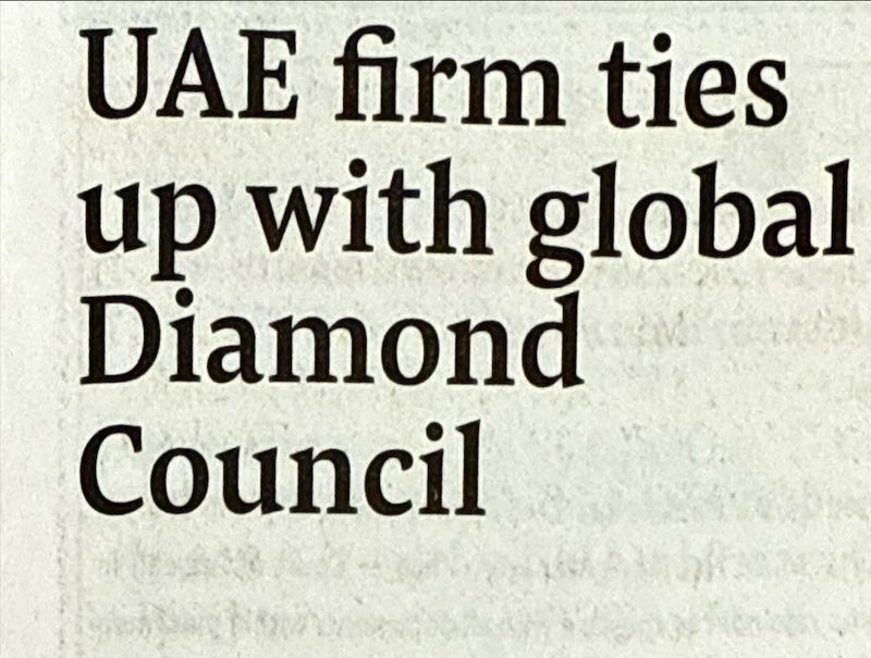 UAE firm ties up with Global Diamond Council
