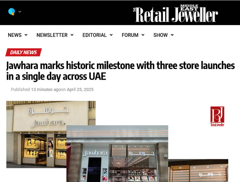 Jawhara marks historic milestone with three store launches in a single day across UAE