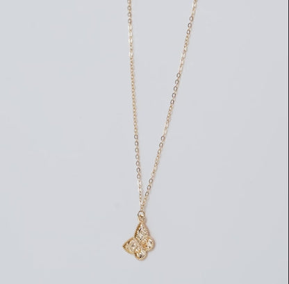 18K Yellow Gold Kids Butterfly Necklace – Farfalla