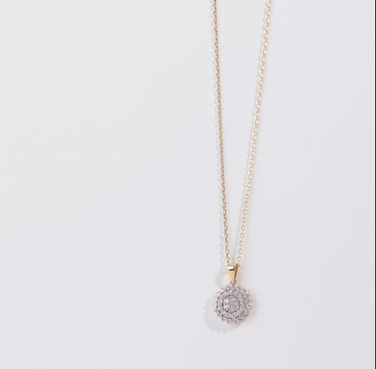 18K Yellow Gold Necklace Adorned with Natural Diamonds from the Scala Collection