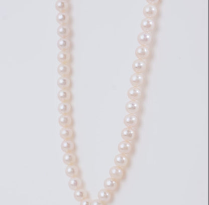 Danah 18K Gold Pearl Necklace with Zircon Stones