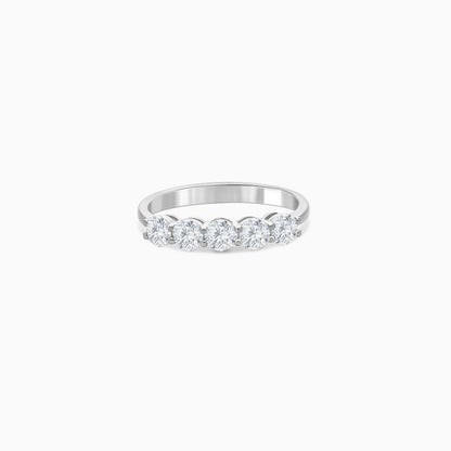 18K White Gold Solitaire Eternity Diamond Ring – Solitaire Collection
