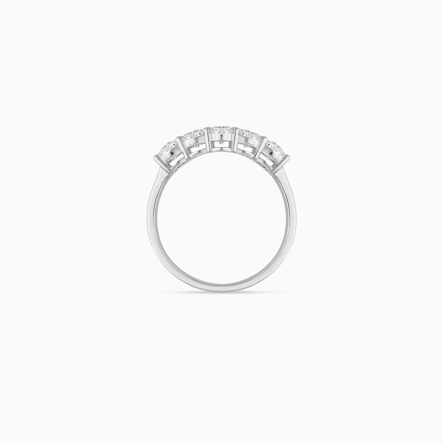 18K White Gold Solitaire Eternity Diamond Ring – Solitaire Collection